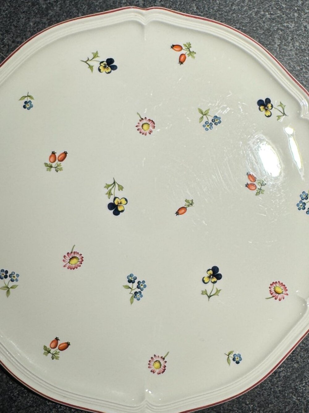 Villeroy & Boch 'Petite Fleur' Cake Plate/Serving Platter, Porcelain, Vintage - Picture 3 of 7